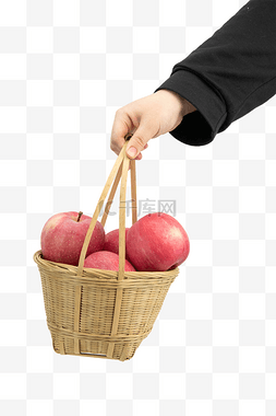 手提果篮苹果