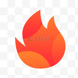 火焰图标图片_扁平化火焰