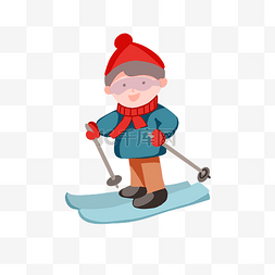 儿童冬季运动图片_冬季滑雪儿童