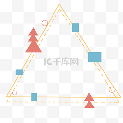 科技感不规则图形边框