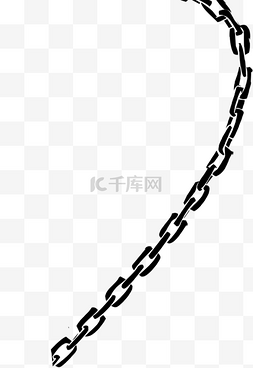 链条斜挎包图片_黑色卡通铁链链条