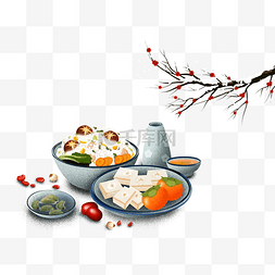 鱼烧豆腐图片_梅花食物美食