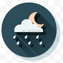 天气设计图片_小雨图标设计卡通