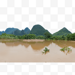 暴雨图片_暴雨洪水淹没农田