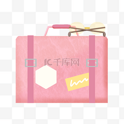 粉色旅行箱图片_粉色旅行箱