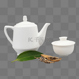 白色瓷器茶壶