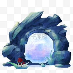 北极洞穴图片_溶洞山洞石头