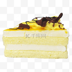 芒果慕斯黄色蛋糕