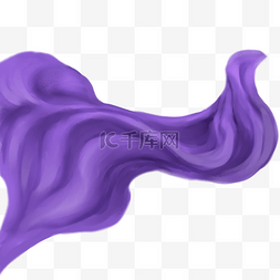 紫色绸缎飘带