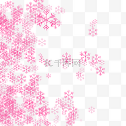 圣诞节粉色雪花
