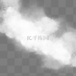 烟雾创意图片_创意感手绘白色雾气元素