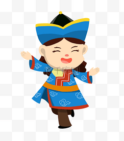 蒙古族跳舞女人