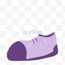 紫色的鞋子免抠图