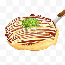 日式美味披萨酱料煎饼日本okonomiya