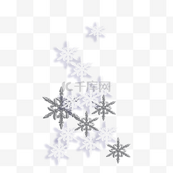 白色雪花圣诞树