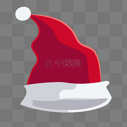 圣诞帽子头饰图片_白球装饰圣诞帽