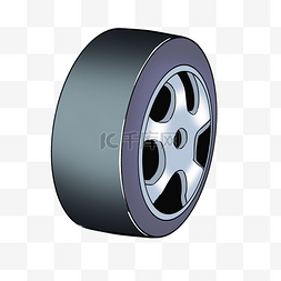 汽车轮胎紫色金属轮胎