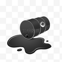 原油图片_黑色石油原油金属桶