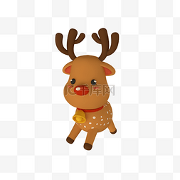 冷兔与麋鹿图片_圣诞节圣诞麋鹿