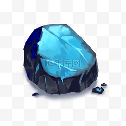 矿物严肃图片_蓝色水晶石