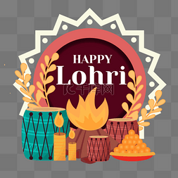 篝火节图片_印度洛里篝火节lohri