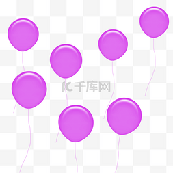 紫色漂浮图片_紫色漂浮气球装饰