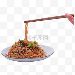 筷子夹面图片_筷子夹面条