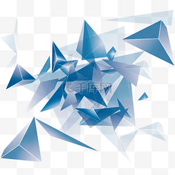碎片三角图片_炫酷三角元素