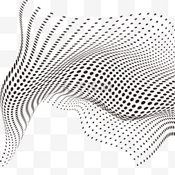 排列整齐波点图片_波普艺术黑色抽象点科技