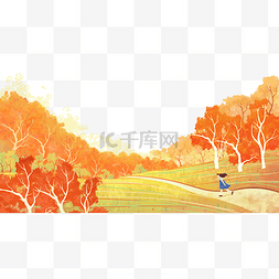 秋色之空图片_秋天秋季秋树叶落叶枫叶草地秋景