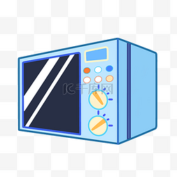 蓝色微波炉
