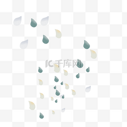 漂浮的几何图形图片_漂浮的雨滴png
