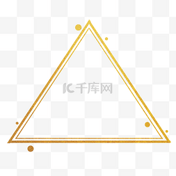 不规则几何组合图片_简约三角形烫金不规则图形