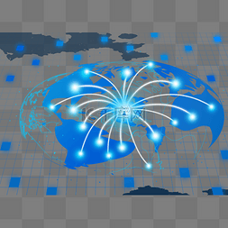 地图辐射图片_点线科技地图