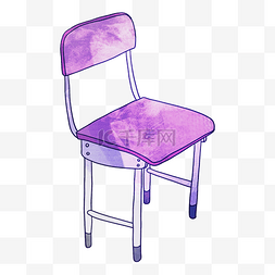 紫色的椅子装饰插画