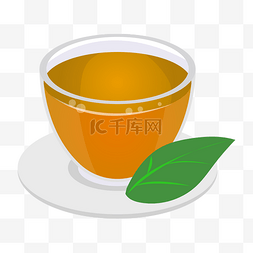 茶叶日照绿茶展牌图片_茶叶好茶卡通插画