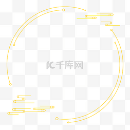 金色2020图片_浅金色新年祥云边框