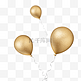 金色创意圆弧气球立体电商