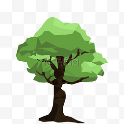 矢量多边形绿树