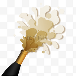 香槟酒水图片_香槟酒水剪纸元素