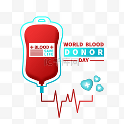 世界献血日医疗血浆袋