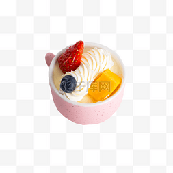 布丁插图图片_奶油冰淇淋布丁下载