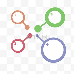 标签数字标签图片_圆形彩色目录