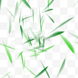 绿色模糊树叶漂浮植物