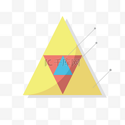三角形数据图表插画