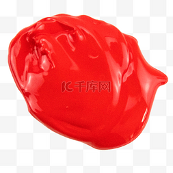红色油漆膏体