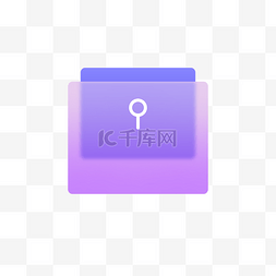蓝紫色文件图标