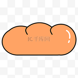icon通用图片_浅色系扁平电商图标icon通用面包
