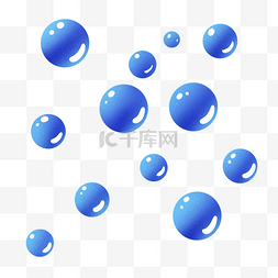 蓝色水珠子图片_水蓝色冰爽圆球