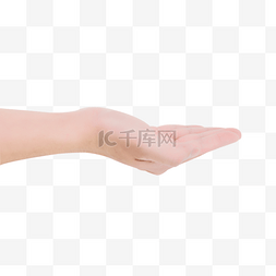 手部护理宣传图图片_单手托举手势